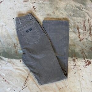Vintage 1970s Wrangler Gray Corduroy Pants